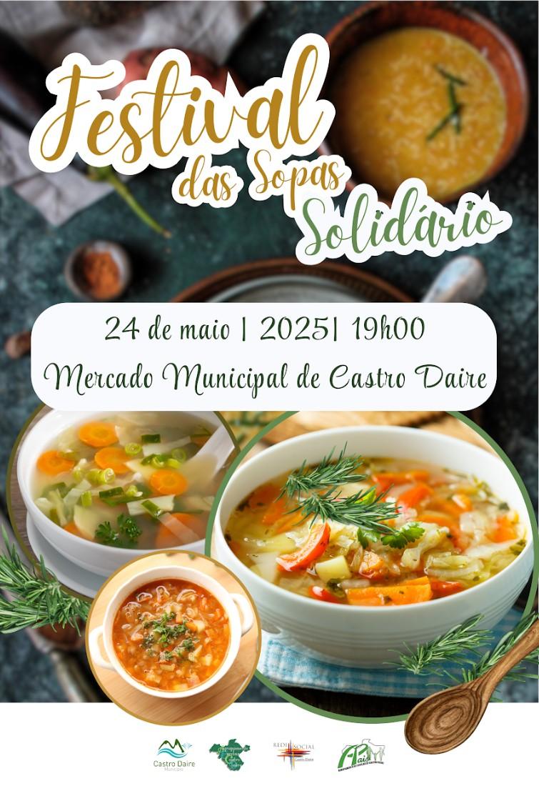 Cartaz oficial: Festival das Sopas Solidárias