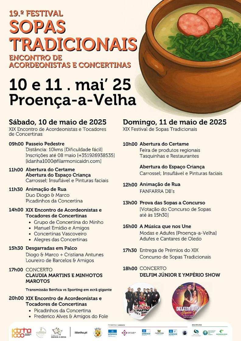 Cartaz oficial: Festival de Sopas Tradicionais de Proença-a-Velha