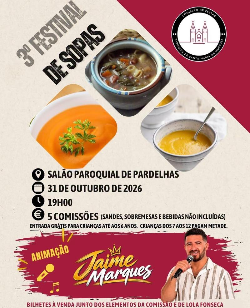 Official poster: Festival de Sopas da Comissão de Festas de Pardelhas