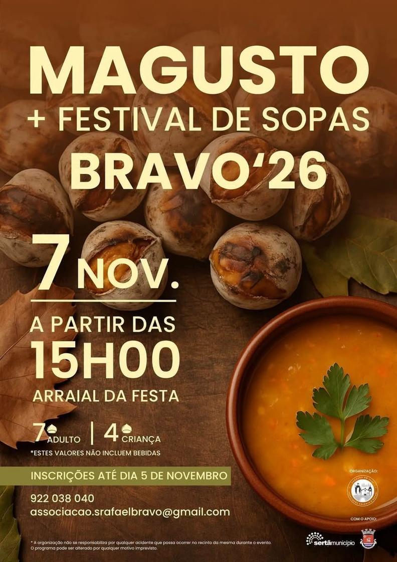 Official poster: Magusto e Festival de Sopas do Bravo