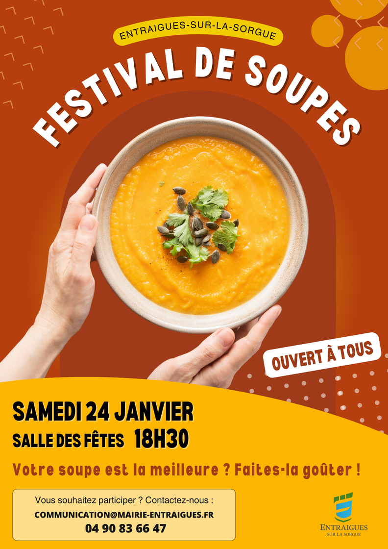 Official poster: Festival des soupes d'Entraigues