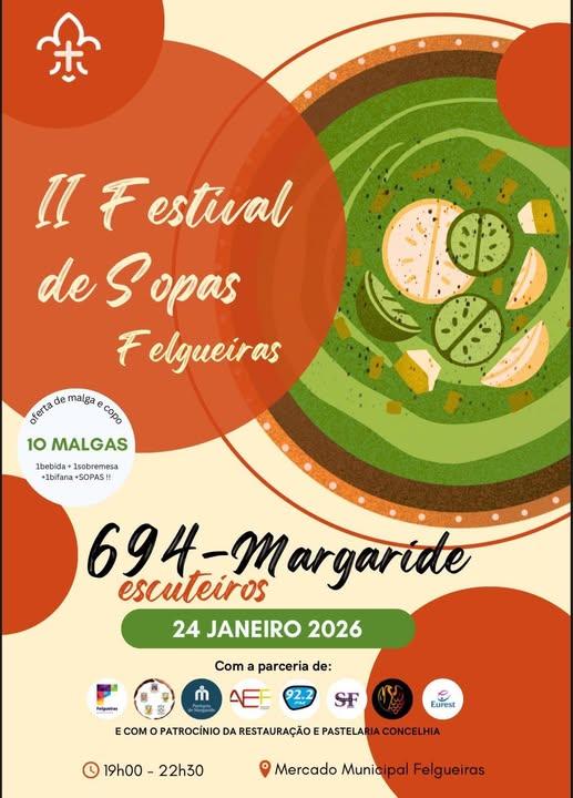 Cartaz oficial: Festival de Sopas do Mercado Municipal de Felgueiras