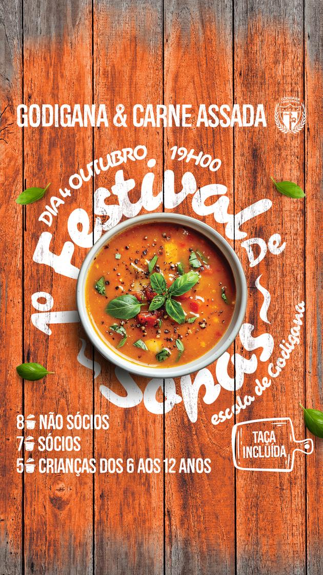 Cartaz oficial: 1º Festival de Sopas