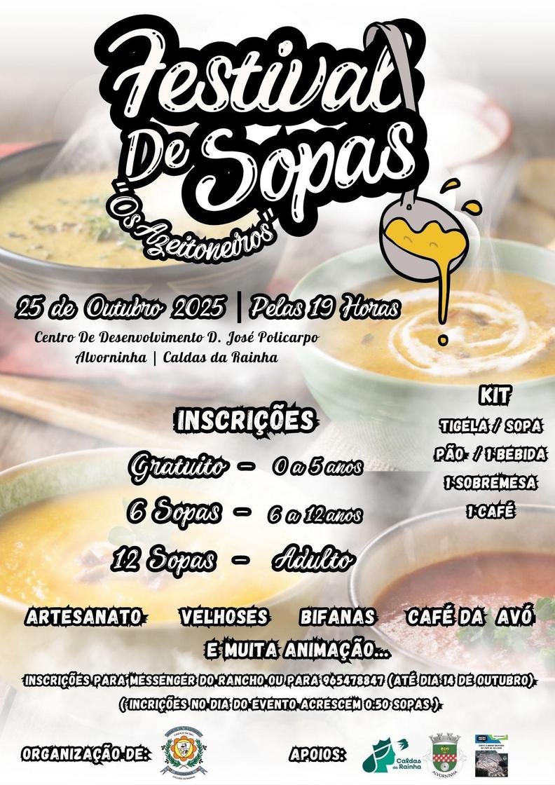 Cartaz oficial: Festival de Sopas Os Azeitoneiros