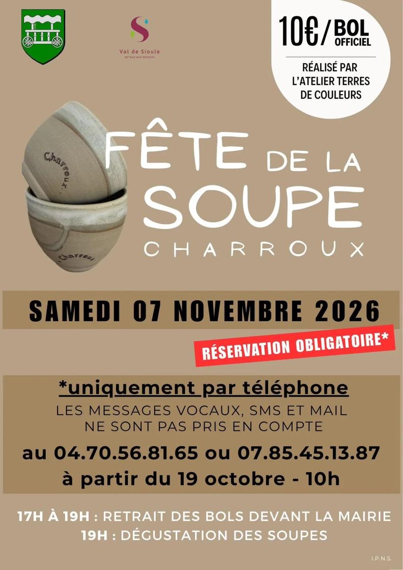 Official poster: Fête de la Soupe de Charroux