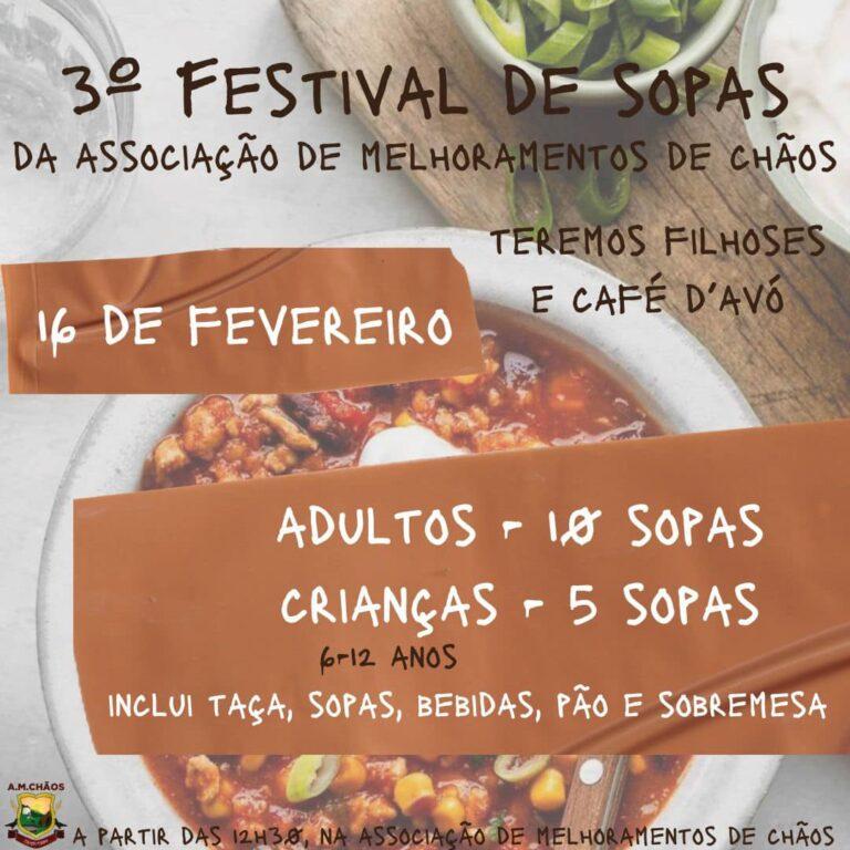 Cartaz oficial: 3º Festival de Sopas em Chãos