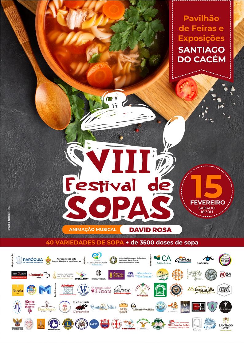 Cartaz oficial: Festival das Sopas de Santiago do Cacém