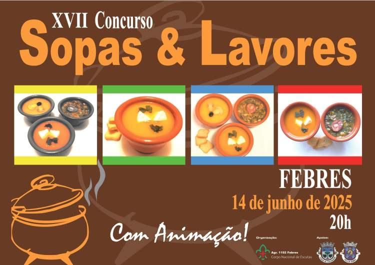 Cartaz oficial: XVII Concurso Sopas & Lavores