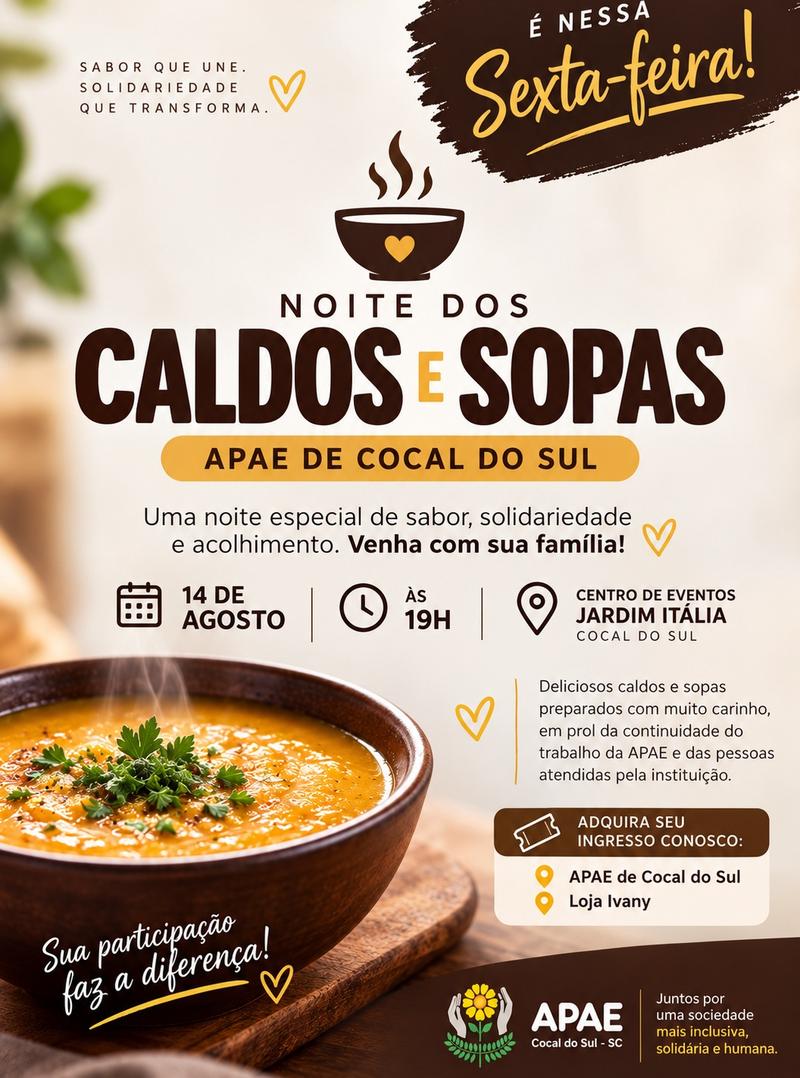 Official poster: Noite dos Caldos e Sopas