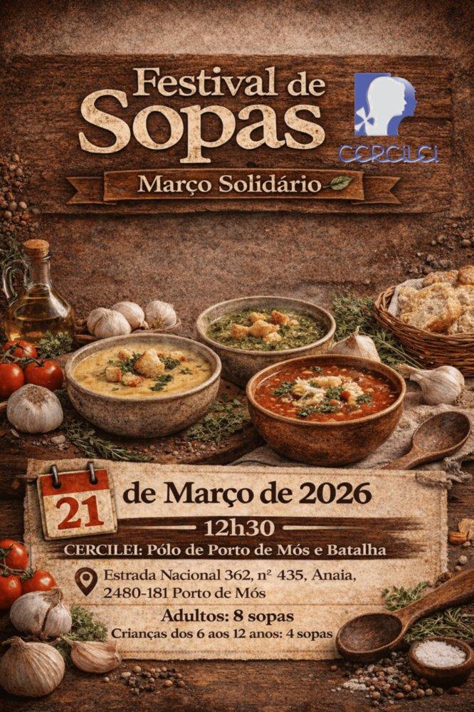 Cartaz oficial: Festival de Sopas da CERCILEI