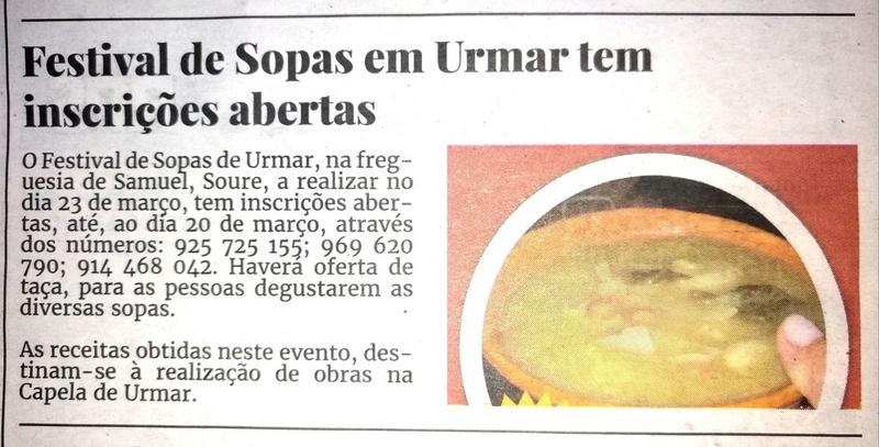 Cartaz oficial: As 10 Sopas de Urmar