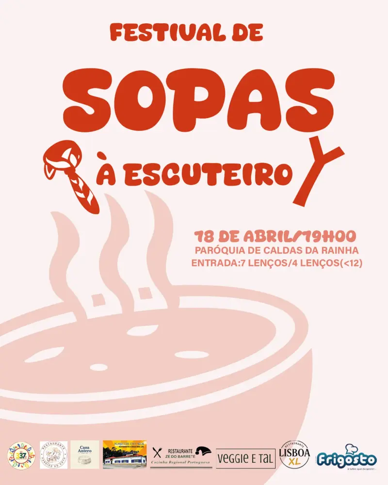 Cartaz oficial: Festival de Sopas dos Escuteiros de Caldas da Rainha