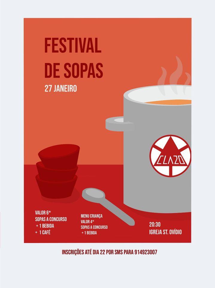 Cartaz oficial: Festival de Sopas da Igreja de Santo Ovídio