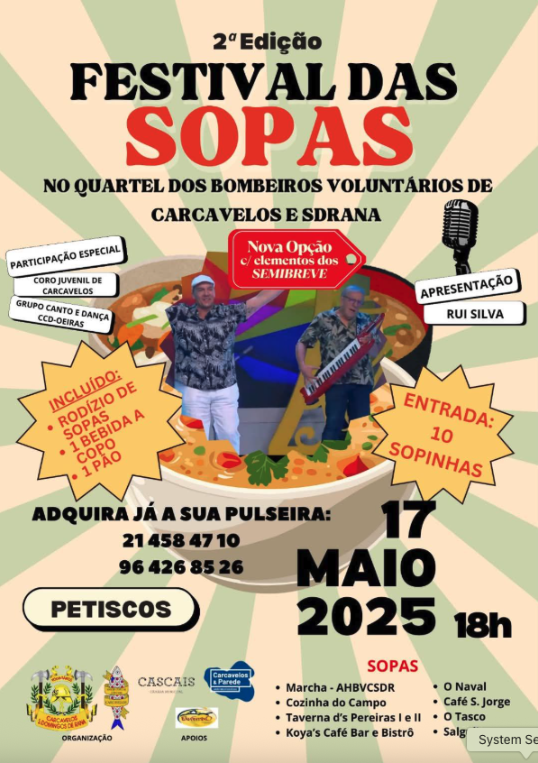 Cartaz oficial: Festival das Sopas de Carcavelos