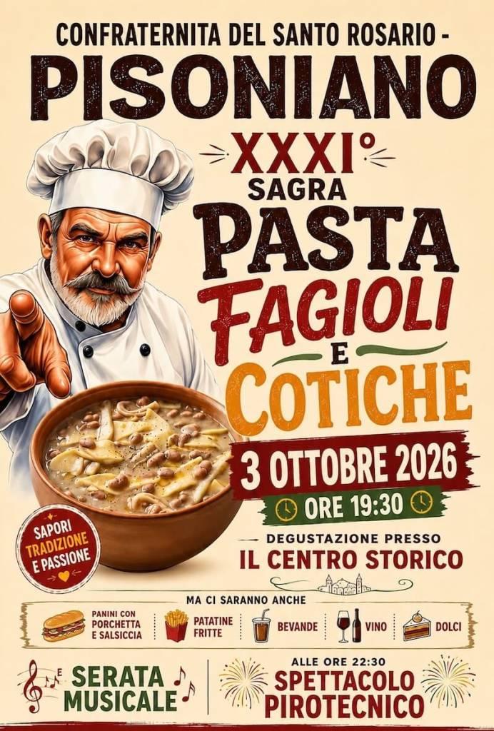 Official poster: Sagra della Pasta e Fagioli e Cotiche di Pisoniano