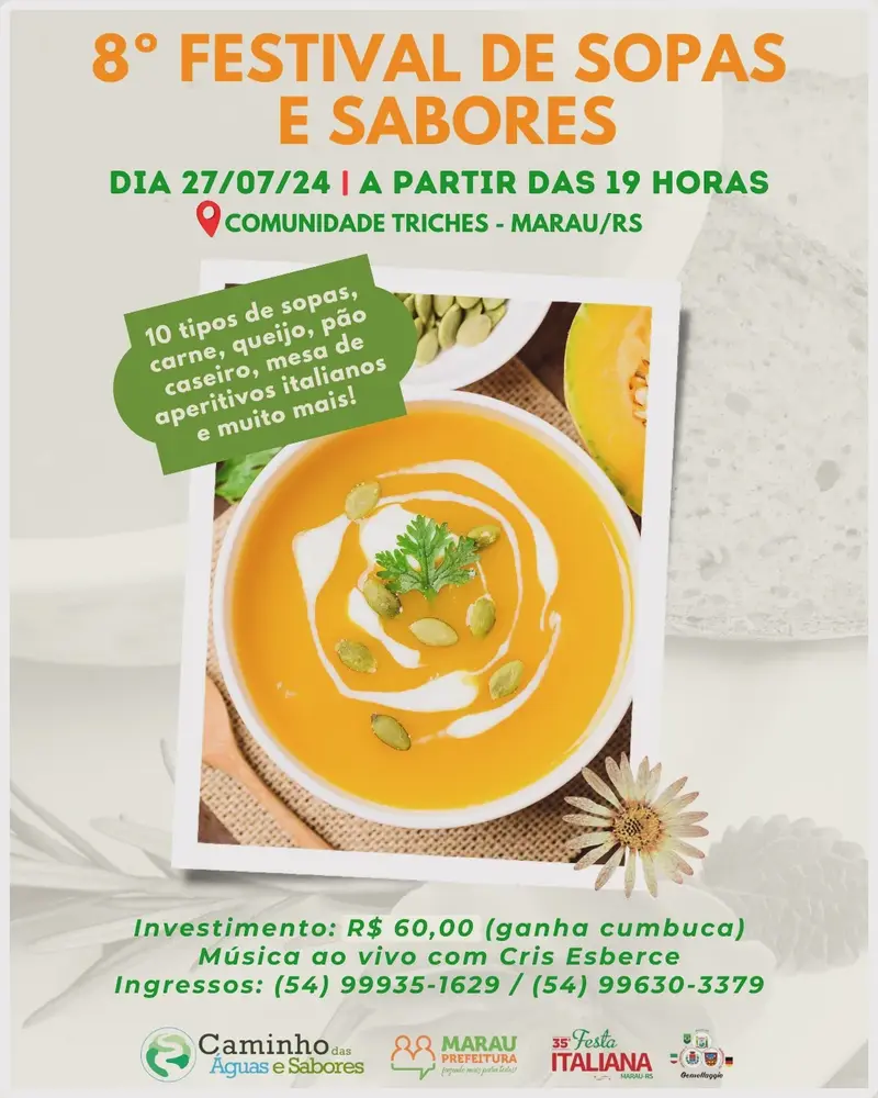 Official poster: 8º Festival de Sopas e Sabores