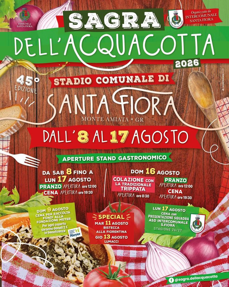 Official poster: Sagra dell'Acquacotta di Santa Fiora