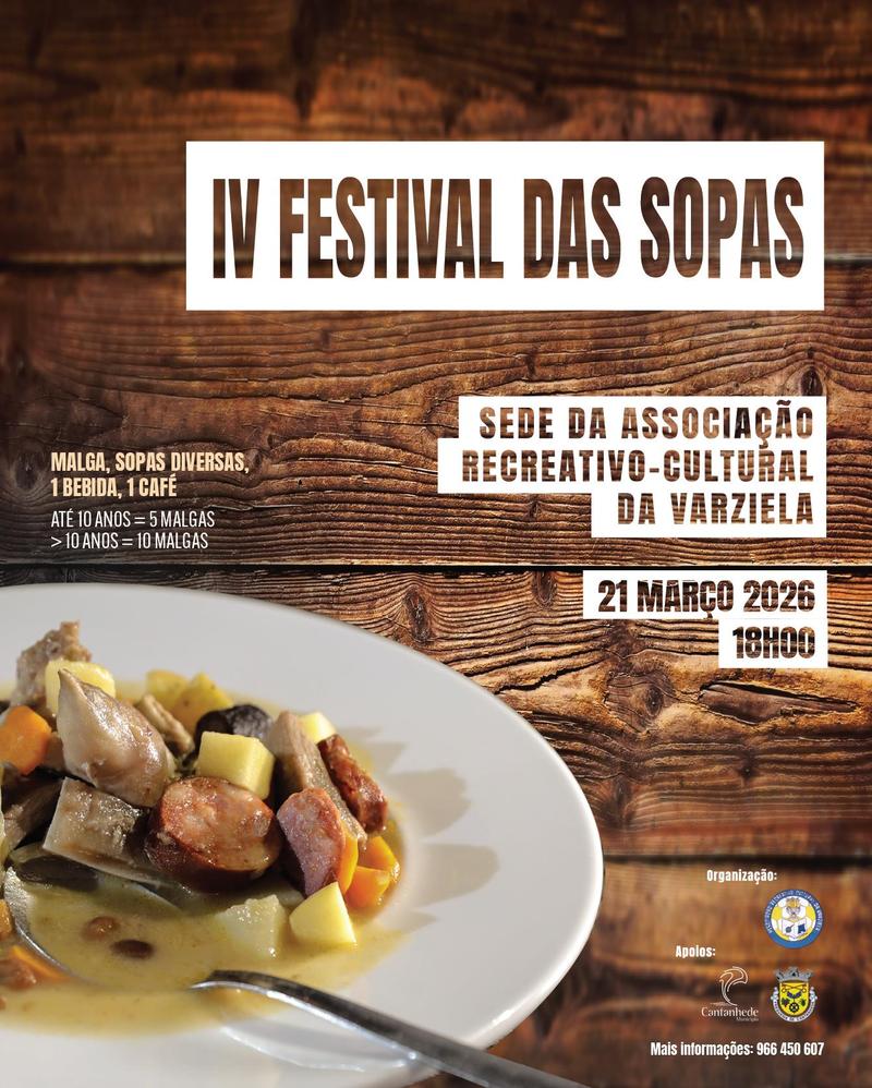 Cartaz oficial: Festival das Sopas da Varziela