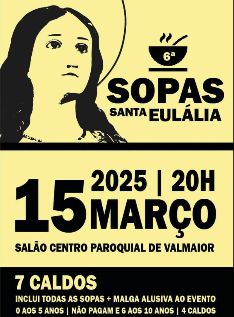 Cartaz oficial: Festival de Sopas Santa Eulália