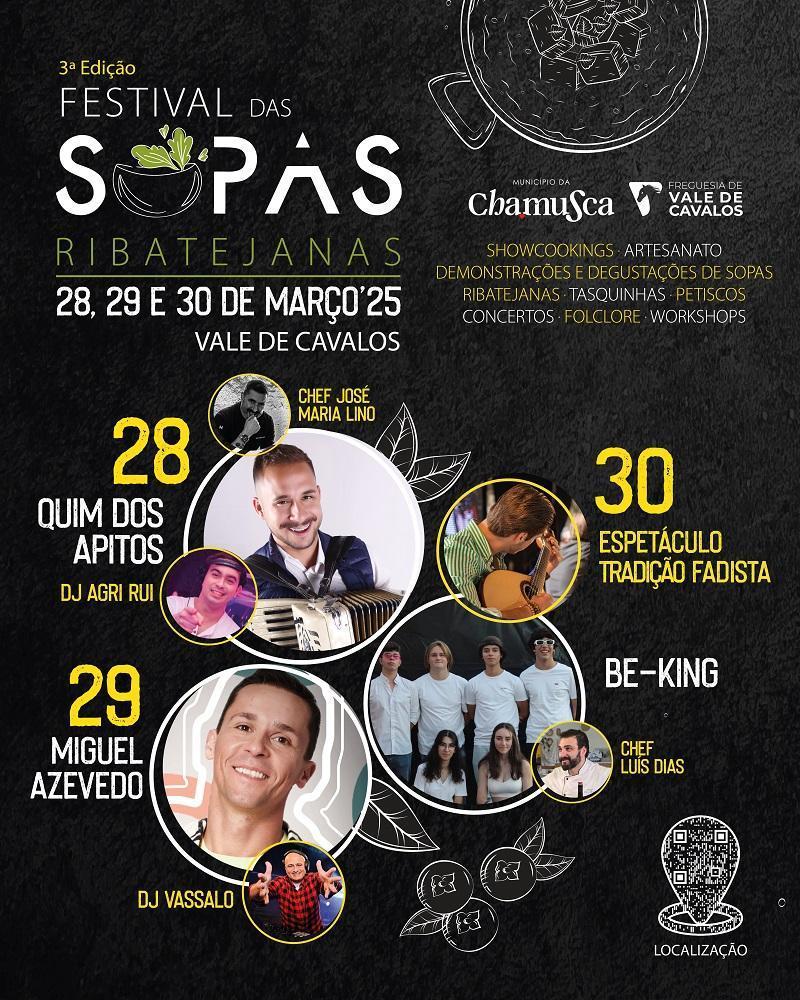 Cartaz oficial: 3º Festival das Sopas Ribatejanas