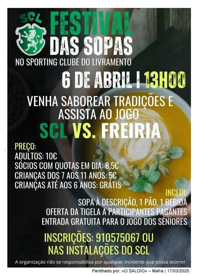 Cartaz oficial: Festival das Sopas