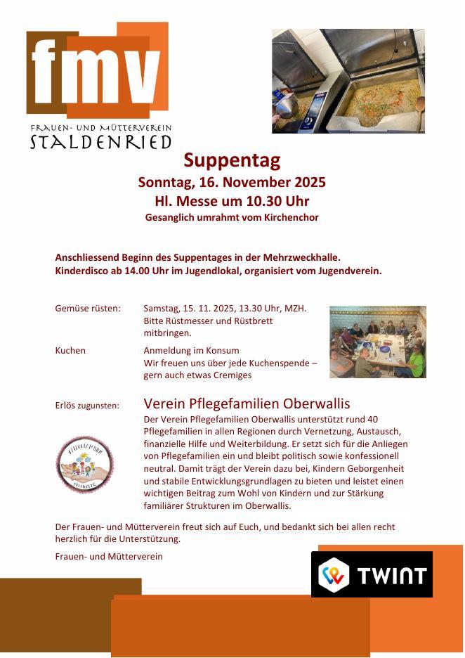 Official poster: Suppentag Staldenried