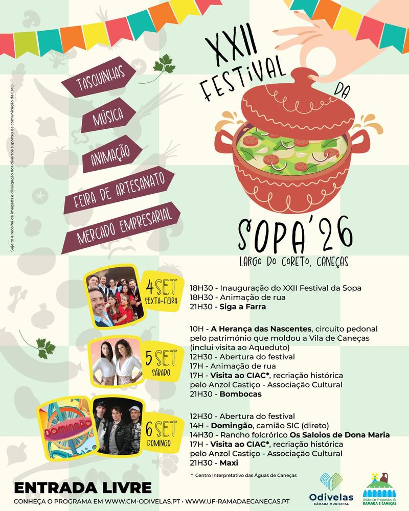 Cartaz oficial: Festival da Sopa