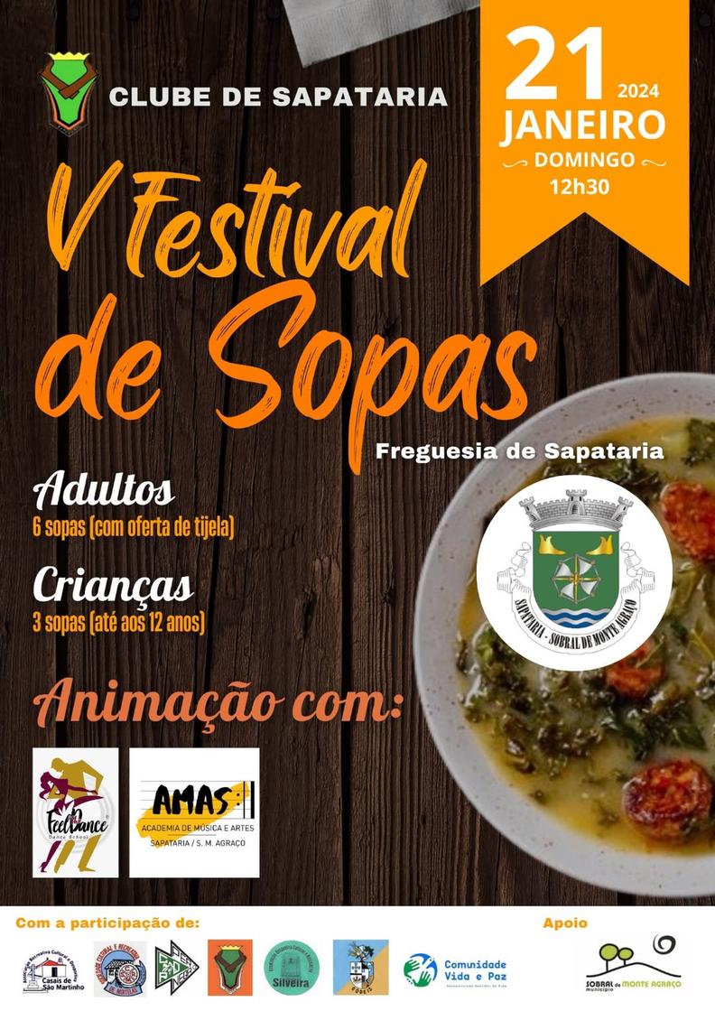 Cartaz oficial: Festival de Sopas de Sapataria