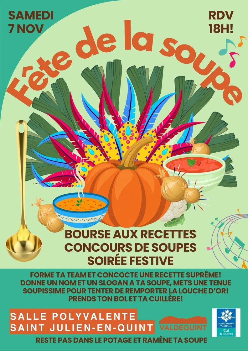 Official poster: Fête de la Soupe de Saint-Julien-en-Quint