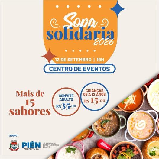 Official poster: Noite das Sopas de Piên