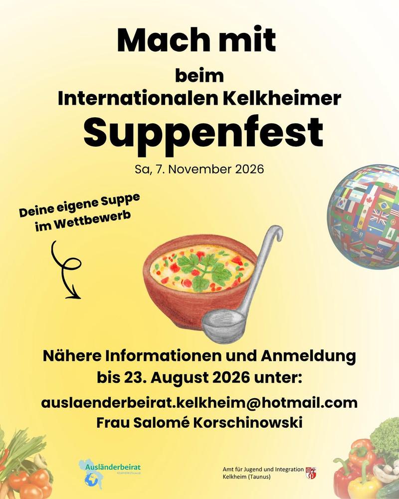 Cartaz oficial: Internationales Kelkheimer Suppenfest
