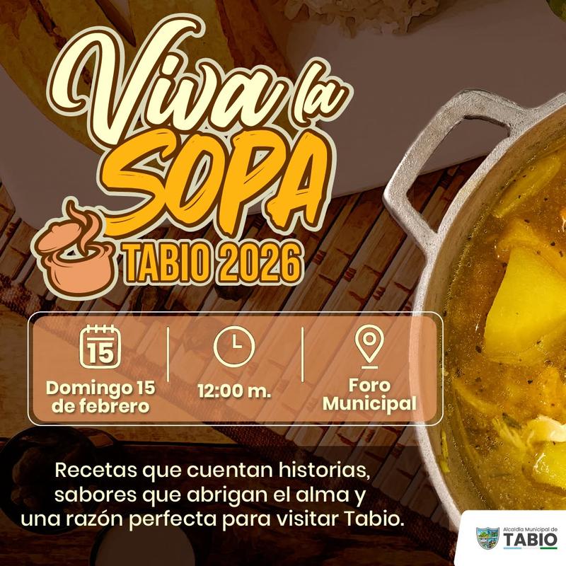 Official poster: Viva la Sopa Tabio 2026 (3rd edition)