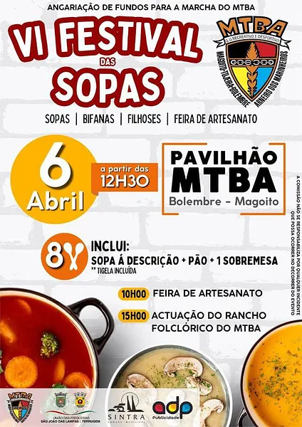 VI FESTIVAL DAS SOPAS 2025 do MTBA - Bolembre 2025