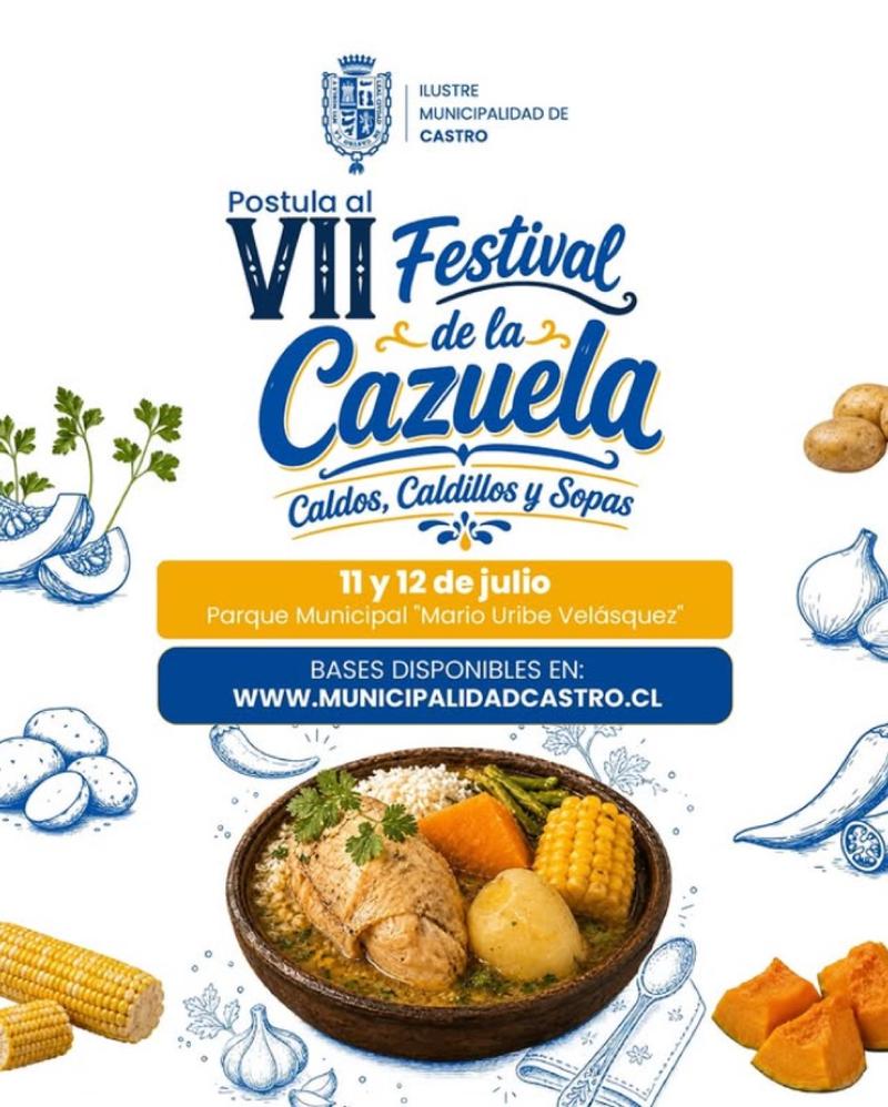 Official poster: VII Fiesta Gastronómica de la Cazuela, Caldillos, Caldos y Sopas