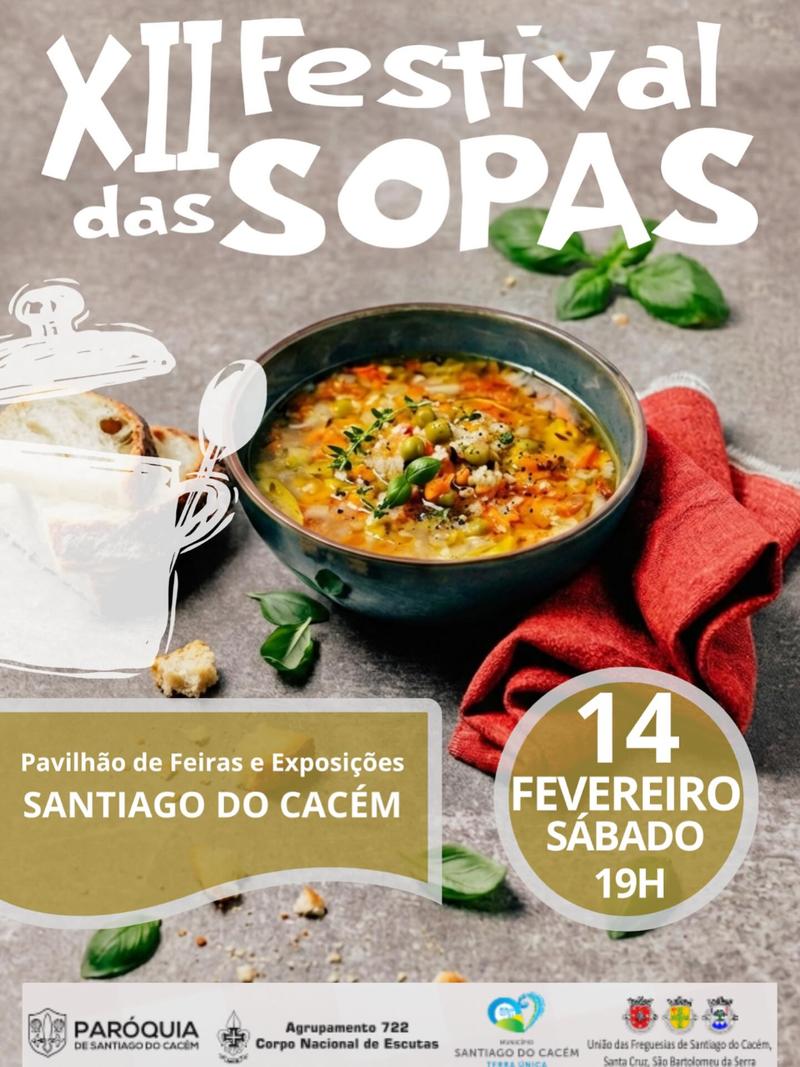 Cartaz oficial: Festival das Sopas de Santiago do Cacém