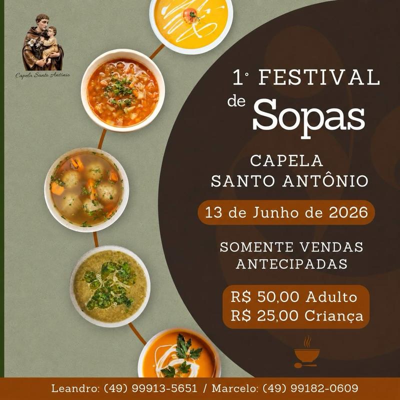 Official poster: 1º Festival de Sopas