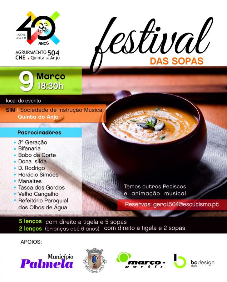 Cartaz oficial: Festival das Sopas da Quinta do Anjo