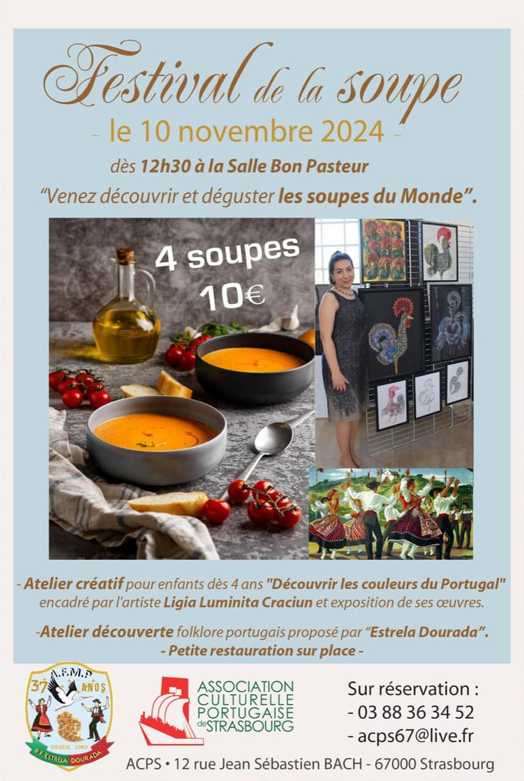 Official poster: Festival de la Soupe de l'Association culturelle portugaise de Strasbourg