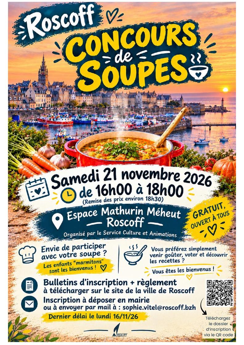 Official poster: Concours de Soupes de Roscoff
