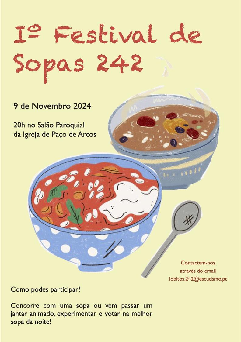 Official poster: I Festival das Sopas do 242